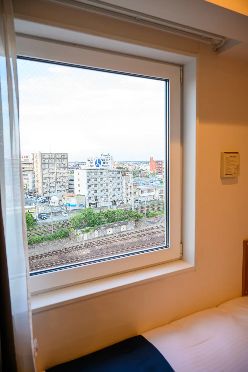 松阪駅前のホテルがトレインビューとして良かったんだわという話「ジャストイン松阪駅前」